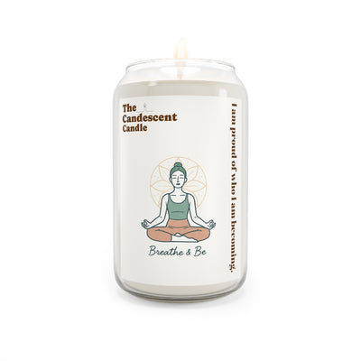 Meditation Soy Candle — "Breathe & Be" 13.75oz Aromatherapy Candle